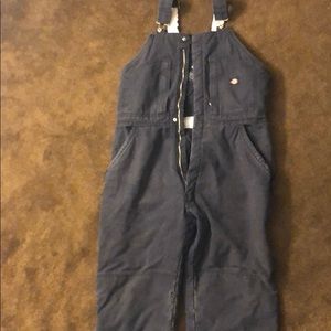 Men’s XL dickies quilt lined bib overalls